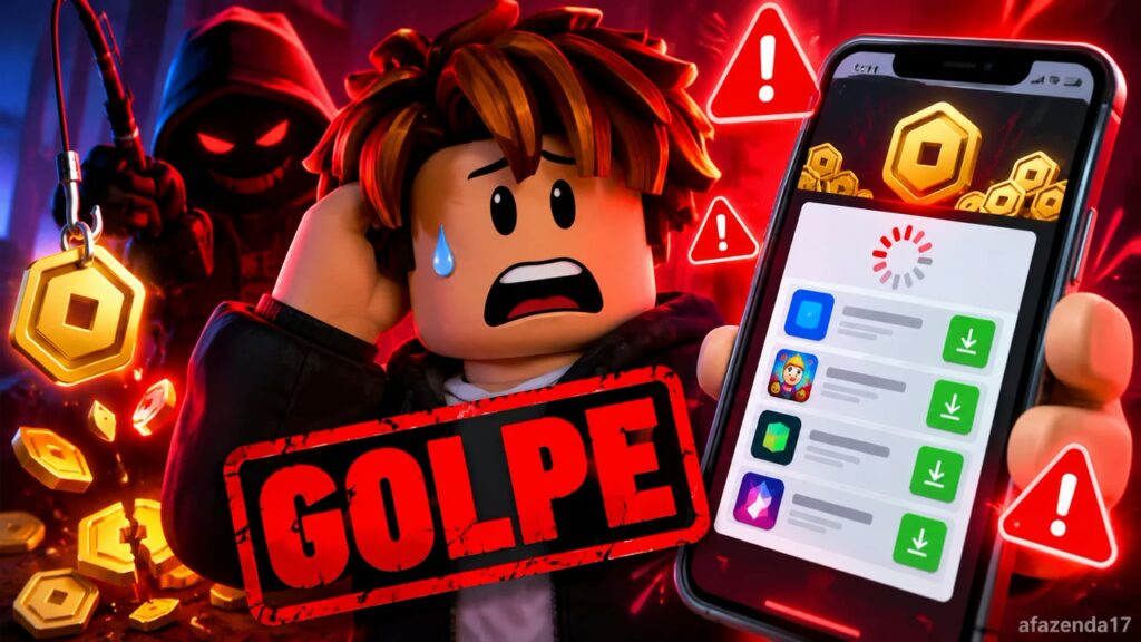 Celular com verificação humana falsa pedindo para baixar apps
